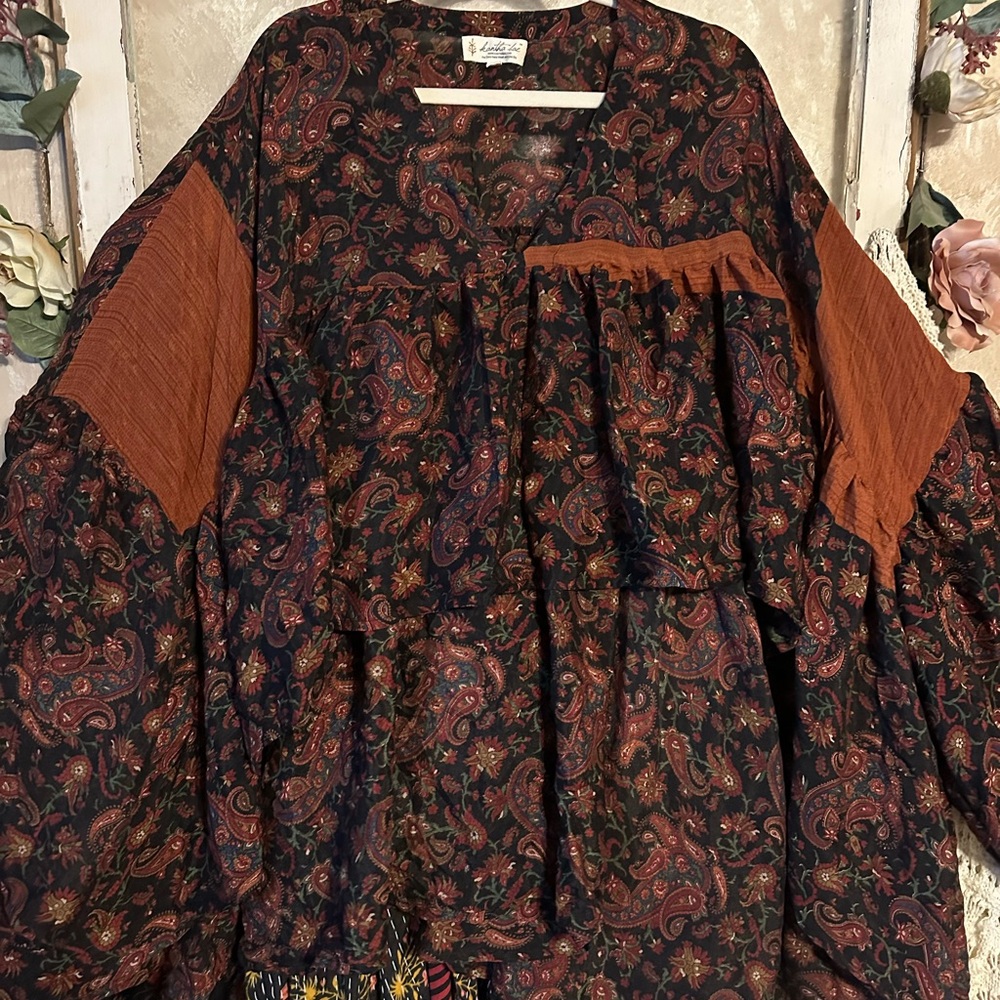 Bohemian Paisley Print Women's Top - Multicolor